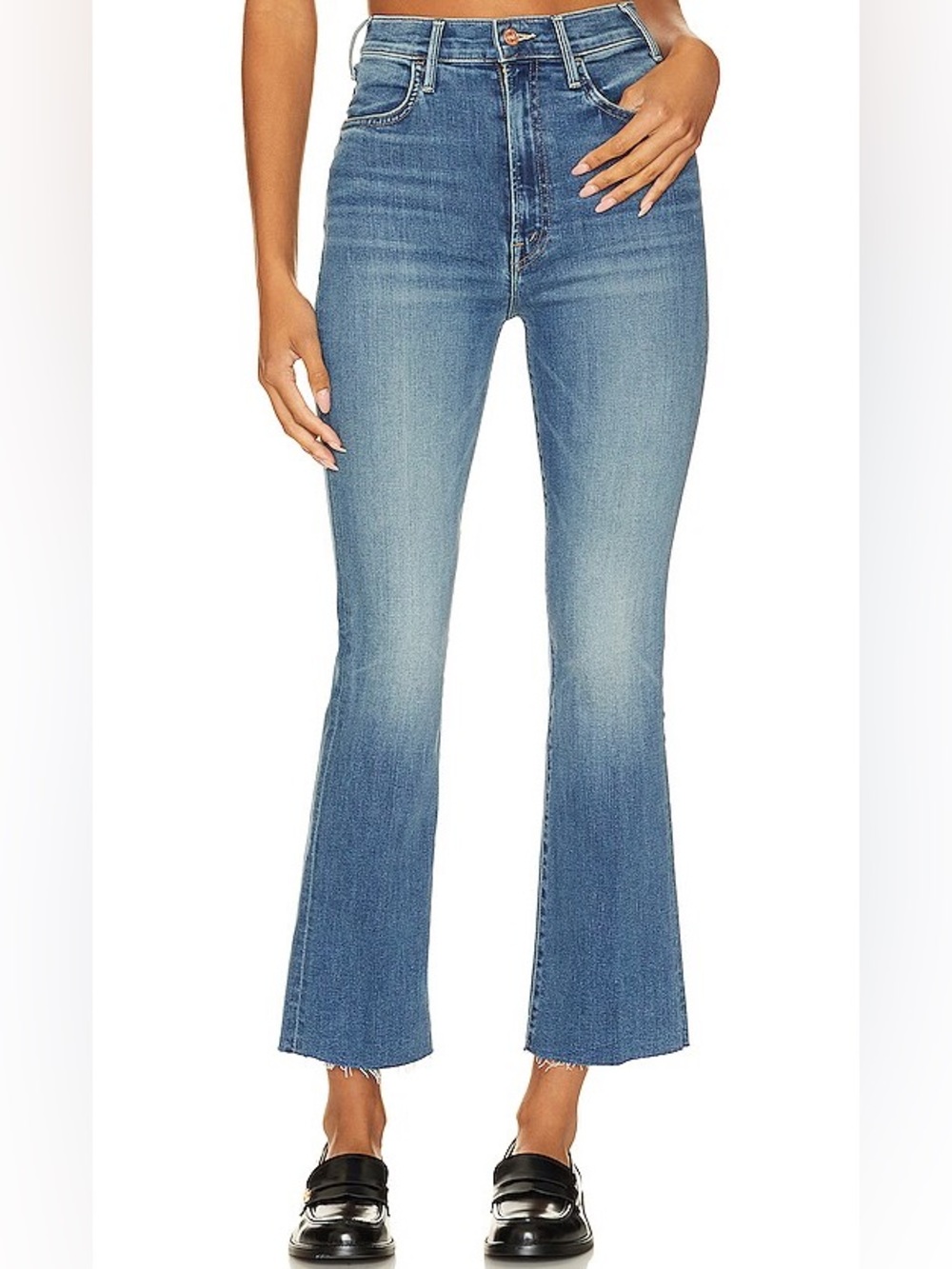 MOTHER Hustler Ankle Fray Jeans Size 26